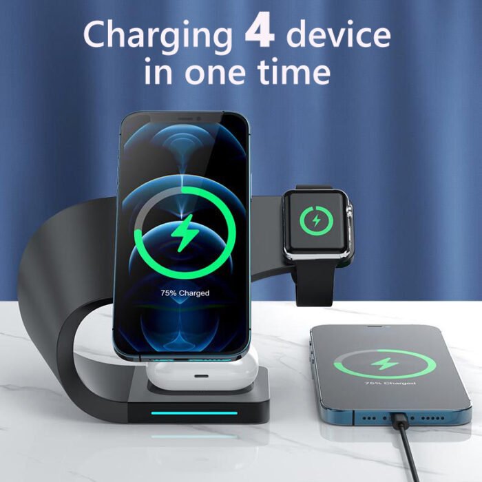 4in1 Fast Charging 15W Magnetic Wireless Charger - Image 4