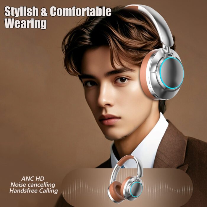 Retro Wireless Bluetooth ANC Headphones - Image 7