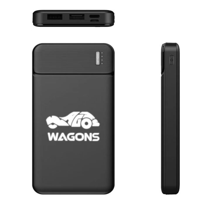 Promotional logo light on ultra slim power banks - Image 2