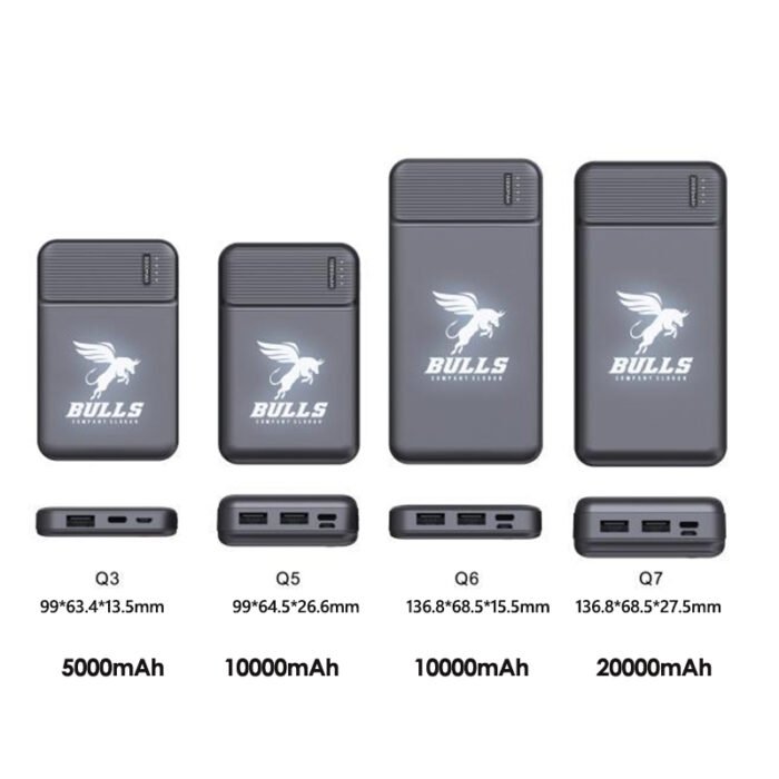 Promotional logo light on ultra slim power banks - Image 3